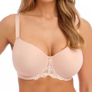Fantasie Aubree Spacer Bra 36H US 36FF UK Beige Underwire with Lace FL6931
